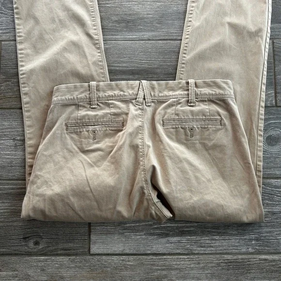 Express Mens Slim Fit Finn Chino Pants Tan Khaki Size 30 30 Casual Office - Picture 4 of 5